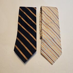 Brooks Brothers Ties Silk Lot Of 2 Made In USA